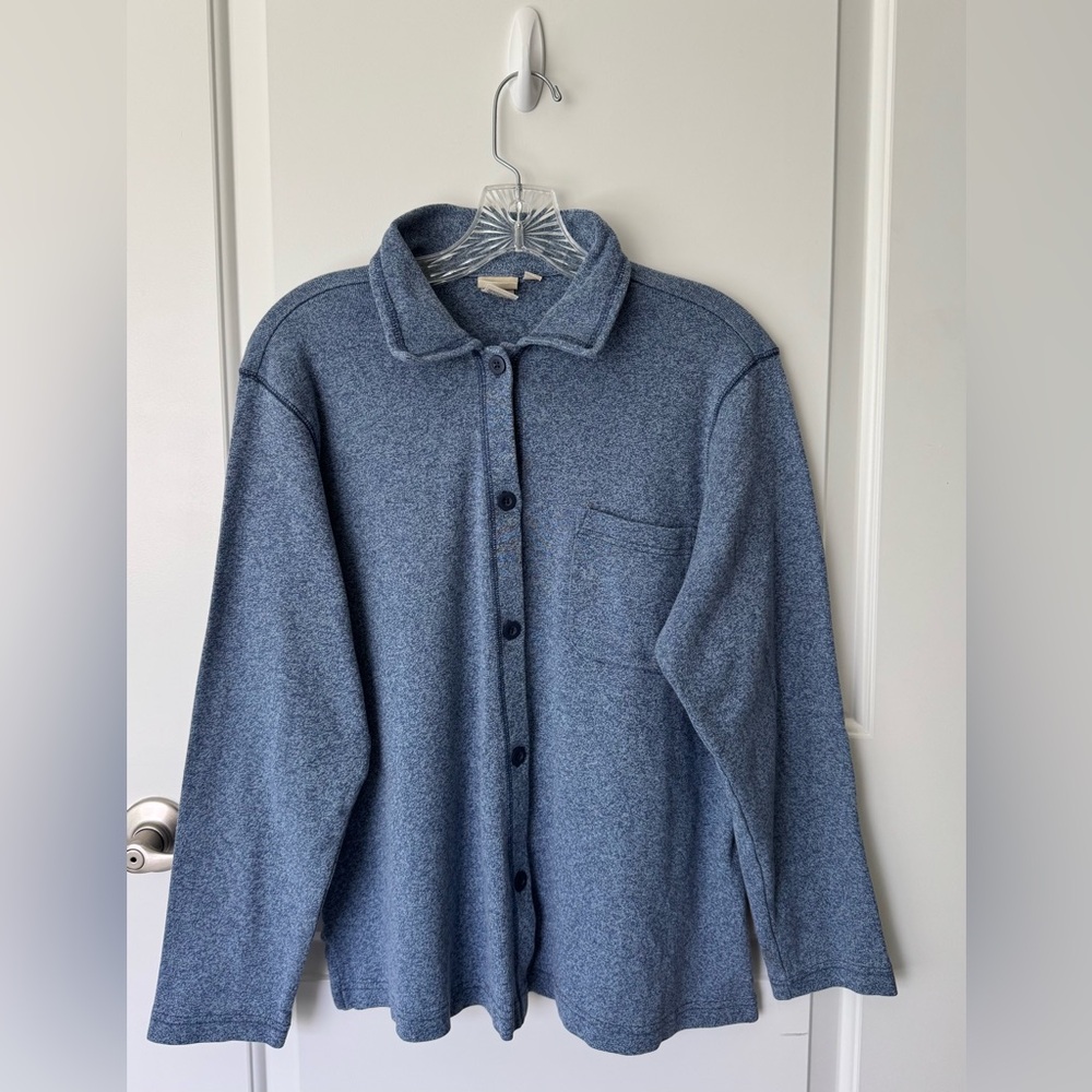 L.L. Bean Button Up Cotton Long Sleeve Top
